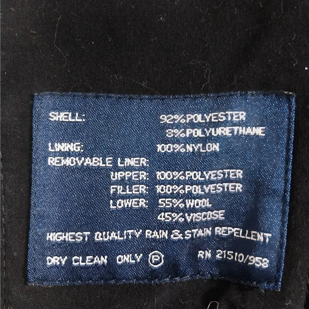 RALPH BY RALPH LAUREN! BLACK LABEL CLASSIC ZIP OUT WOOL LINER 3/4 OVERCOAT!SZ XL